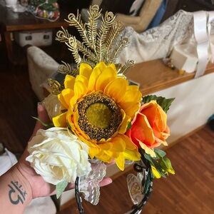 Sunflower Hair Crown